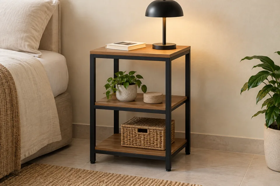 Mesa de Cabeceira com Nichos